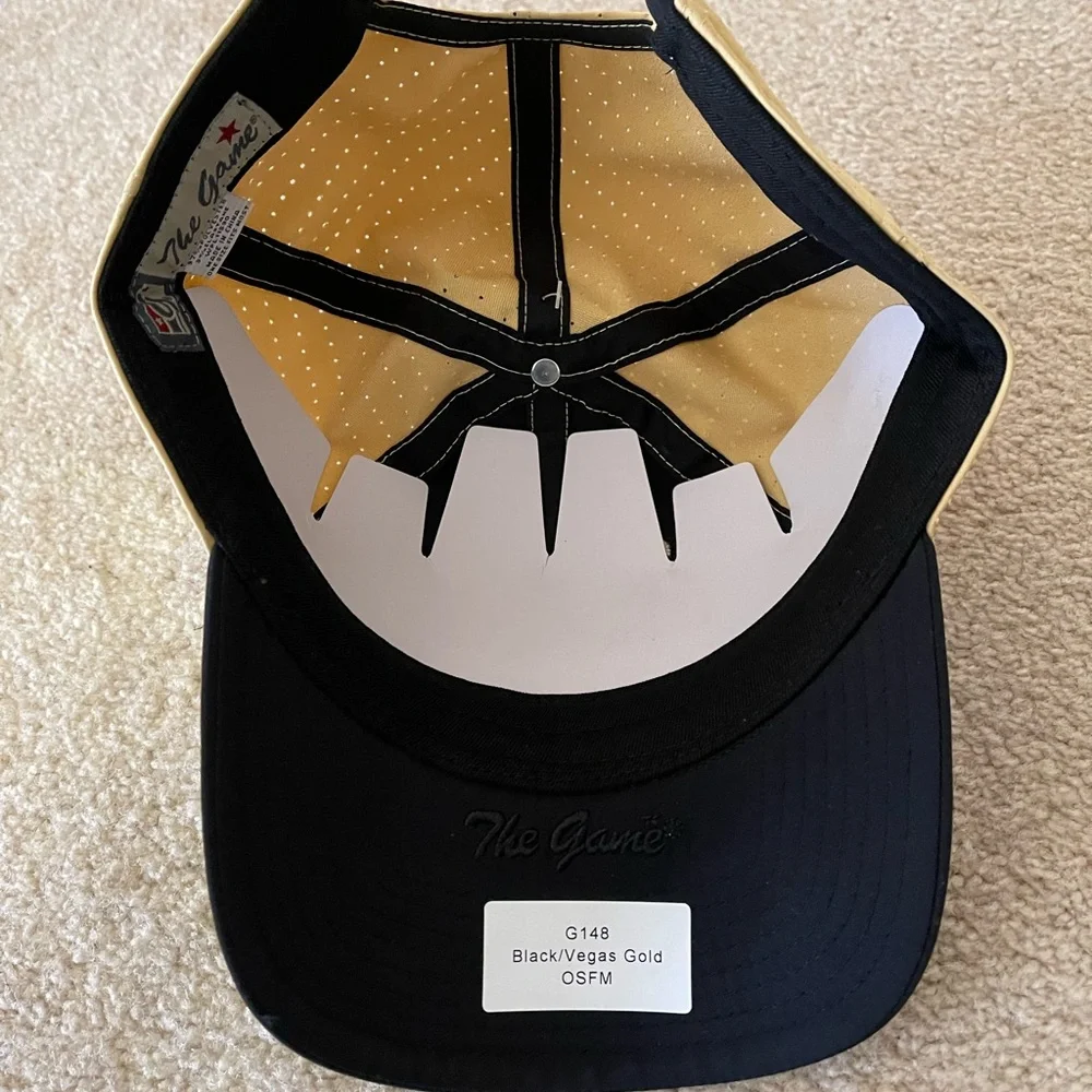 NWT Vintage The Game Black/Vegas Gold Men’s Cap